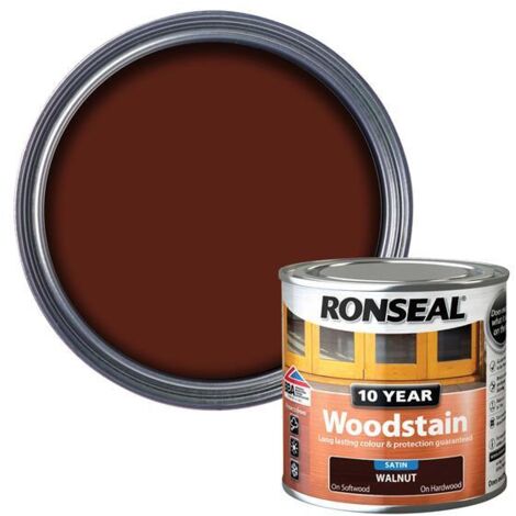 Ronseal 38671 10 Year Woodstain Walnut 250ml RSL10WSW250