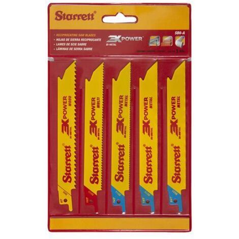 Starrett SB6-A SB6-A Reciprocating Blade Kit Pack 5 STRSB6A