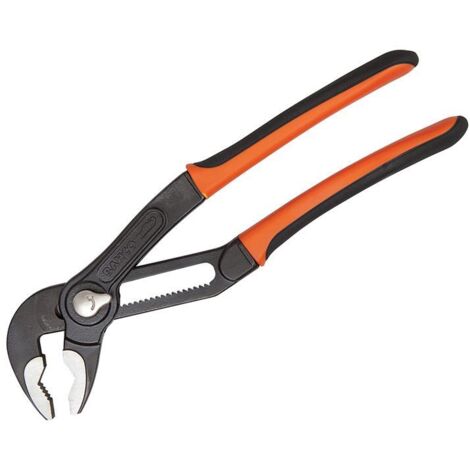 Bahco 7223 Adjustable Pliers for Pipes and Nuts, 200mm with Quick-Adjust Mechanism