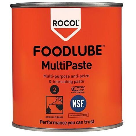 Foodlube® MultiPaste Anti-Galling Lubricant Paste, 500g White, Pack of 6 by Rocol (1/3)
