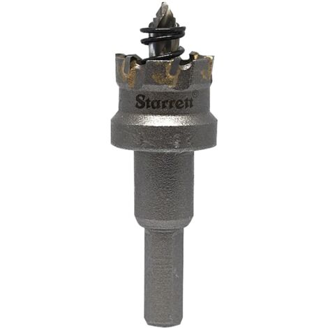 Starrett BF2025 SM25 25mm TCT Carbide Tipped Stainless Steel Holesaw for Metal, Wood, and Plastic