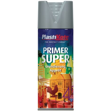Plasti-Kote Super Grey Primer Spray - 400ml (PKT1148) (1/2)