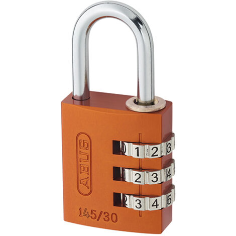 145/30 30Mm Aluminium Combination Padlock Random Colour 46632