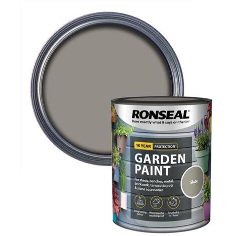 Ronseal Garden Paint Slate 750ml RSLGPSL750