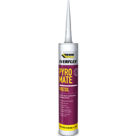 Everbuild PRYWE Pyro Mate Firesil White 295ml EVBPRYWE (1/3)
