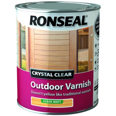 Ronseal Crystal Clear Matte Outdoor Varnish - 750ml (1/3)