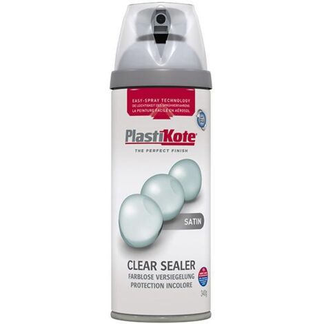 PlastiKote 440.0024001.076 Twist & Spray Satin Clear Sealer 400ml PKT24001