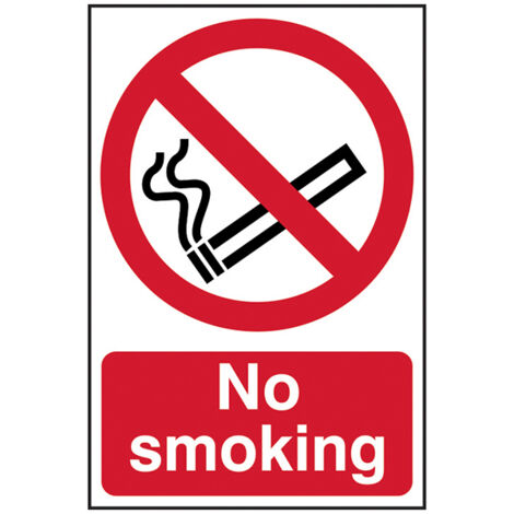 Scan 4050 No Smoking - PVC 400 x 600mm SCA4050