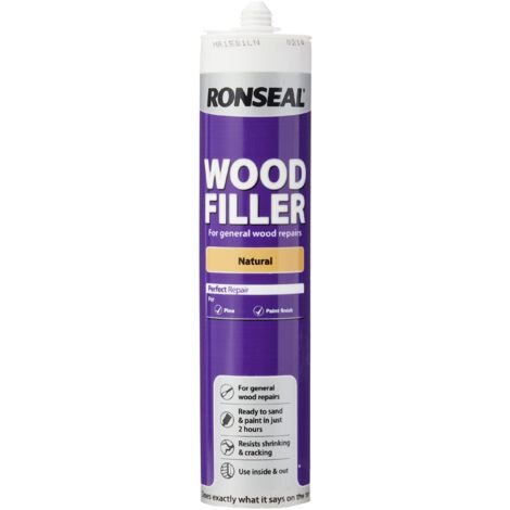 Ronseal 33365 Multipurpose Natural Wood Filler Cartridge – 310ml
