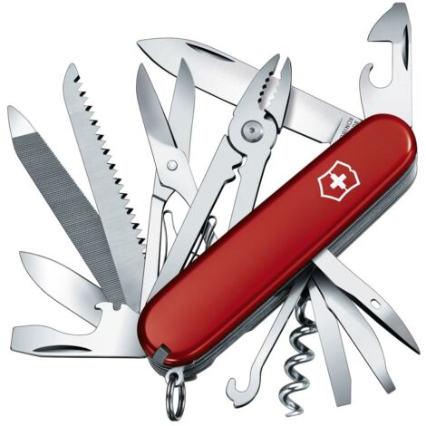 Victorinox Handyman Swiss Army Knife - Red Multi-Tool with 24 Functions, Pliers, and Scissors