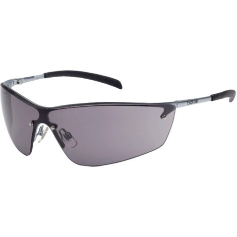 Bolle SILIUM Smoke Safety Glasses with Anti-Fog Polycarbonate Lenses, Scratch-Resistant, Protective Eyewear (Price per Pair)