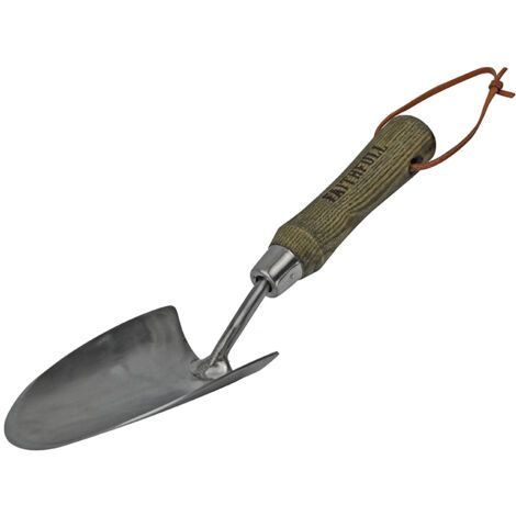 Faithfull RI13-VRSSHTWH Prestige Stainless Steel Hand Trowel Ash Handle FAIPRESHTSS