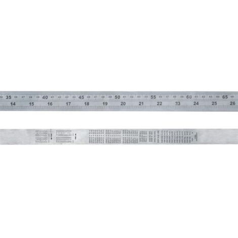 Faithfull Steel Rule 1m / 39in x 30mm FAIRULE1000S