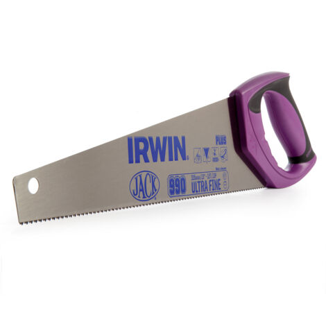 IRWIN Jack 990UHP Fine Junior/Toolbox Handsaw with Soft-Grip Handle, 13-Inch (335mm), 12 TPI
