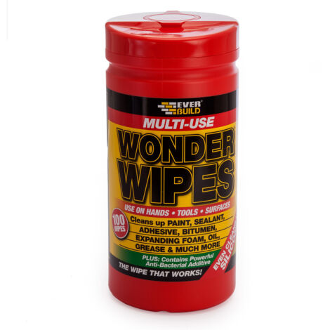 Everbuild WIPE80 Wonder Wipes Trade (Tub 100) EVBWIPE80