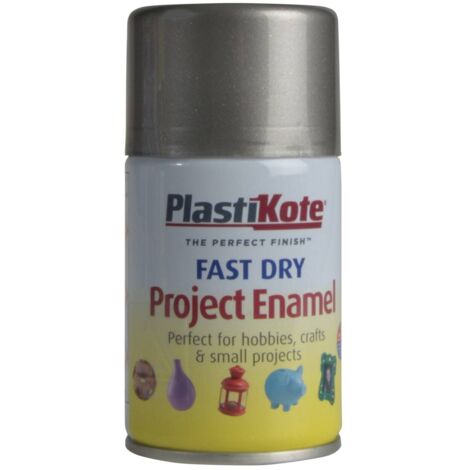 PlastiKote 440.0001590.046 Fast Dry Enamel Aerosol in Pewter – 100ml (PKT159S)