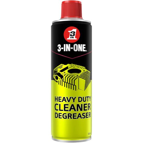3-IN-ONE Heavy-Duty Cleaner and Degreaser, 500ml - Ideal for Engine Parts and Heavy Grease Removal