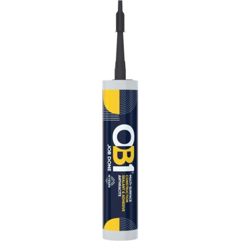 OB1 Hybrid Sealant And Adhesive Anthracite 290ml Fungal Resistant OB130617362