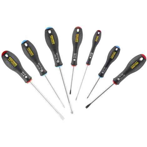 Stanley Screwdrivers STA065425 Fatmax Parallel / Flared / Pozi 7 Piece 0-65-425