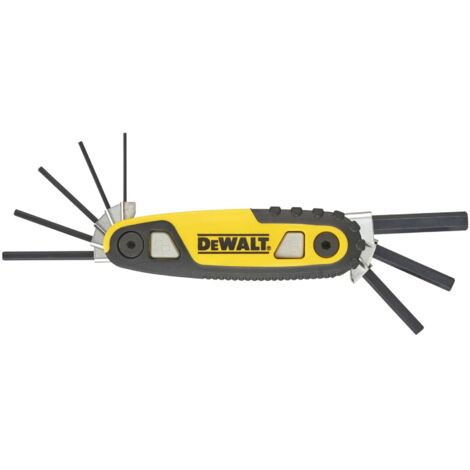 DEWALT Set of Inner Hex Screwdrivers with Sizes 1.5mm, 2mm, 2.5mm, 3mm, 4mm, 5mm, 6mm, and 8mm (1/2)
