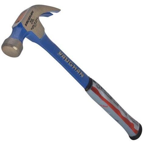Vaughan R20 Curved Claw Nail Hammer, 20 oz (570g), All Steel Construction with Smooth Face (1/5)