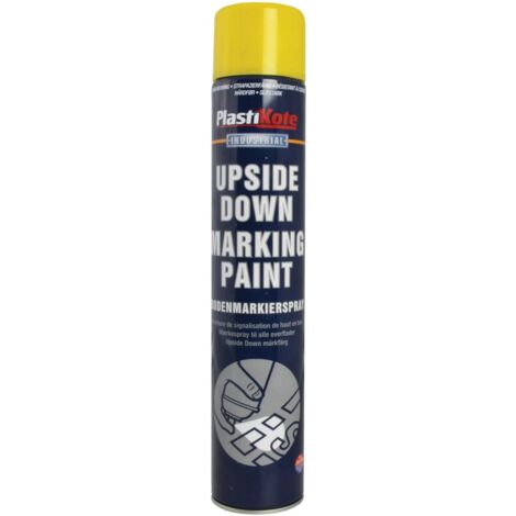 PlastiKote Upside Down Marking Paint - Yellow, 750ml, Model PKT6002