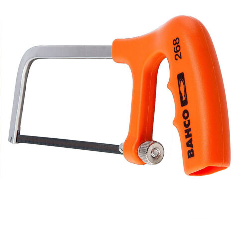 Bahco 268 Mini Handheld Metal Coping Saw with 150mm Blade and Fiber Handle