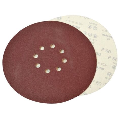 Faithfull – Pack of 10 drywall sanding discs 225mm – Assorted grits 80/100/120 – 8-hole dust extraction – For Vitrex machines (1/2)
