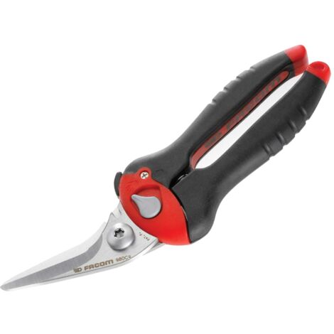 Facom Long 205mm Left and Right Hand Metal Shears for Cutting Various Materials (Price per Unit)