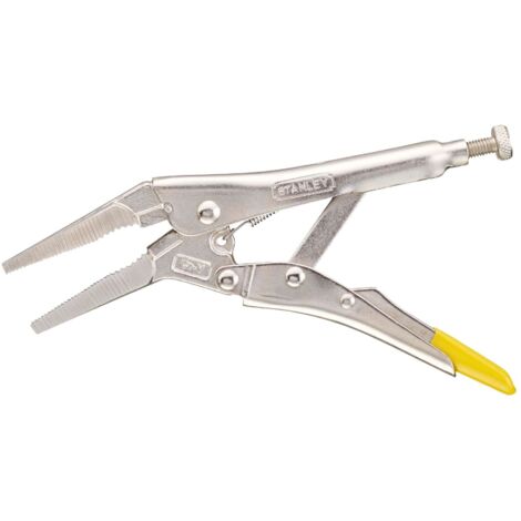 STANLEY 0-84-812 Long Nose Locking Pliers 170mm STA084812