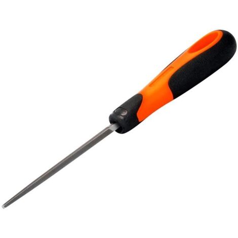 Bahco ERGO™ Handled Engineering Square Second Cut File, 200mm (8-inch)