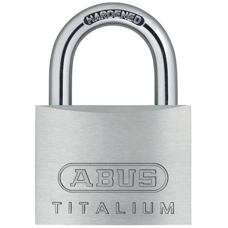 Abus Light Security Titalium Padlock with 50mm Shackle - High-Strength Aluminum Alloy, Carded Packaging