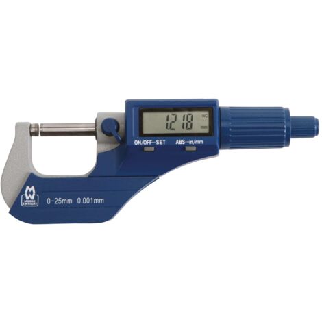 MW200-01DBL Digital External Micrometer 0-25mm/0-1in 0.001mm/.00005in MAW20001DBL