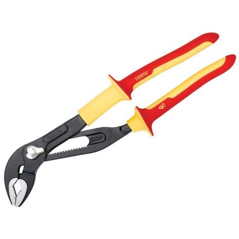 Bahco 7224S VDE Quick-Adjust Water Pump Pliers 250mm - 44mm Capacity BAH7224S