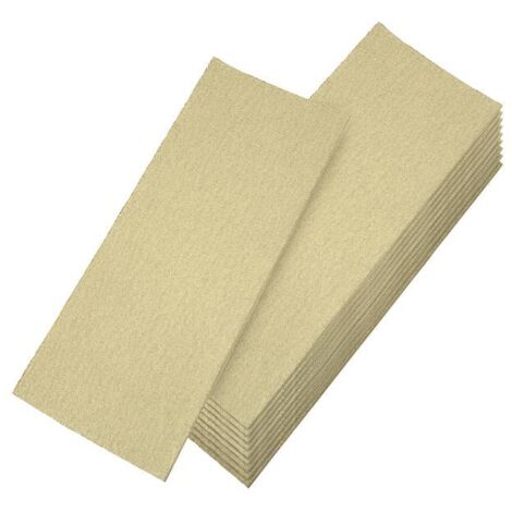 Faithfull 090017 FAIAOTSF 1/3 Size Orbital Sanding Sheets, Fine Grit, Pack of 10 (93 x 230mm)