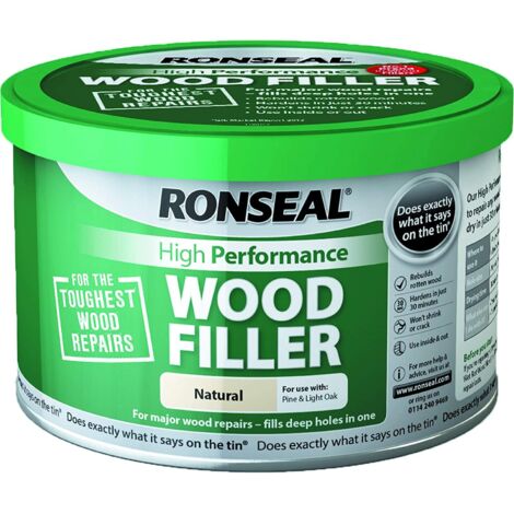 Ronseal High-Performance Natural Wood Filler - 275g, 2-Part System for Professional-Grade Repairs