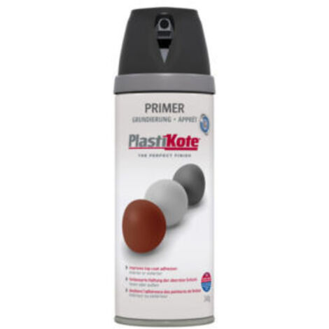 PlastiKote Twist & Spray Primer Black 400ml PKT25001