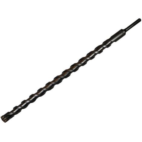 Starrett SDS Plus 4-Point Hammer Drill Bit – 25 x 460mm for Concrete and Masonry Drilling (1/2)