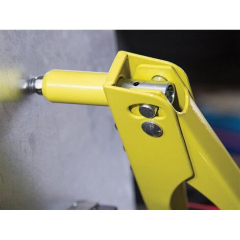 BlueSpot Tools Hand Rivet Gun Kit with 60 Rivets and 4 Size Nozzles for Professional Blind Riveting