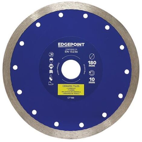 EdgePoint CT180 180mm Diamond Tile Cutting Blade for Precise and Efficient Tile Cutting (1/2)