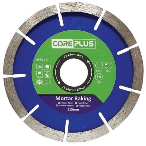 CorePlus MR115 Mortar Raking Diamond Blade – 115mm Diameter for Masonry and Brickwork Cutting (1/2)