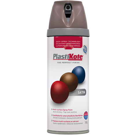 PlastiKote Twist & Spray Satin Cappuccino Paint Spray - 400ml (PKT22120)