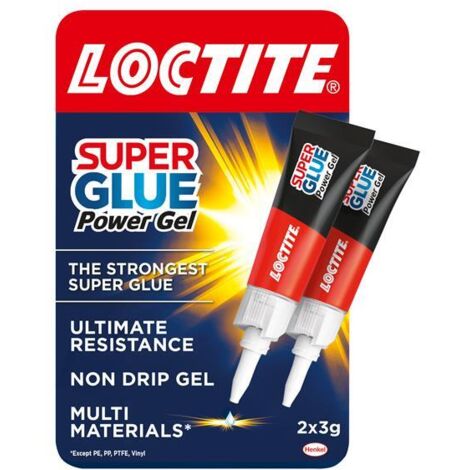 Loctite 2633679 Super Glue Power Gel, Tube 2 x 3g LOCSGGPD3GNR