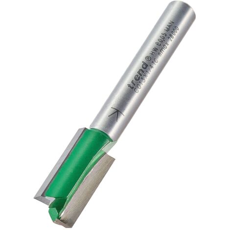 Trend C013X1/4 TCT Two-Flute Cutter, 9.5mm Diameter x 19.1mm Length, Model TREC01314TC