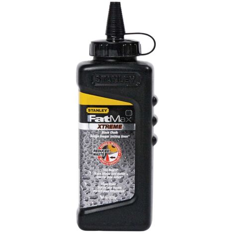 Stanley FatMax Chalk Refill – 225g Black Chalk for Heavy-Duty Marking and Construction Tasks