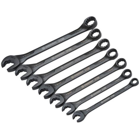 Crescent® CX6RWM7 X6™ 7-Piece Metric Open-End Ratcheting Wrench Set