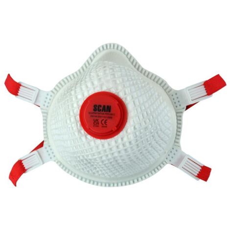 Scan 2-Pack Moulded Valved FFP3 Respirator Masks with Mesh Protection (1/2)