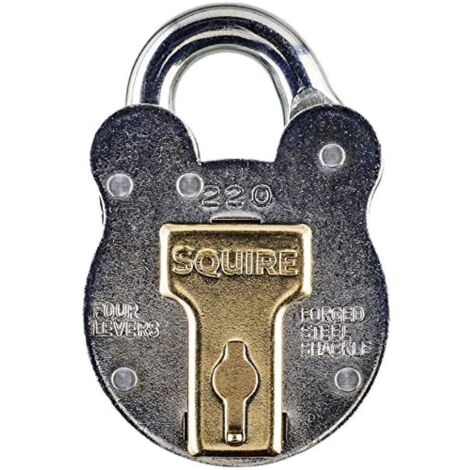 Squire 220 220 Old English Padlock with Steel Case 38mm HSQ220