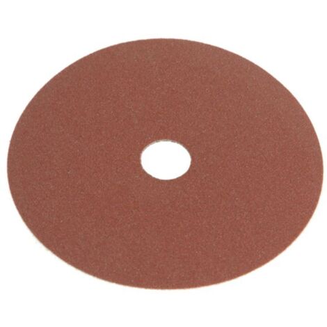 Faithfull Resin Bonded Fibre Sanding Disc 115mm x 22mm, 80g, Pack of 25