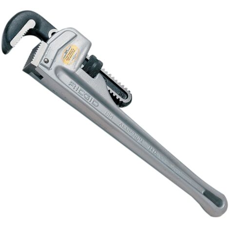RIDGID 47057 Aluminum Straight Pipe Wrench Model 812 – 12-Inch Hydraulic Tool with 30 cm Length
